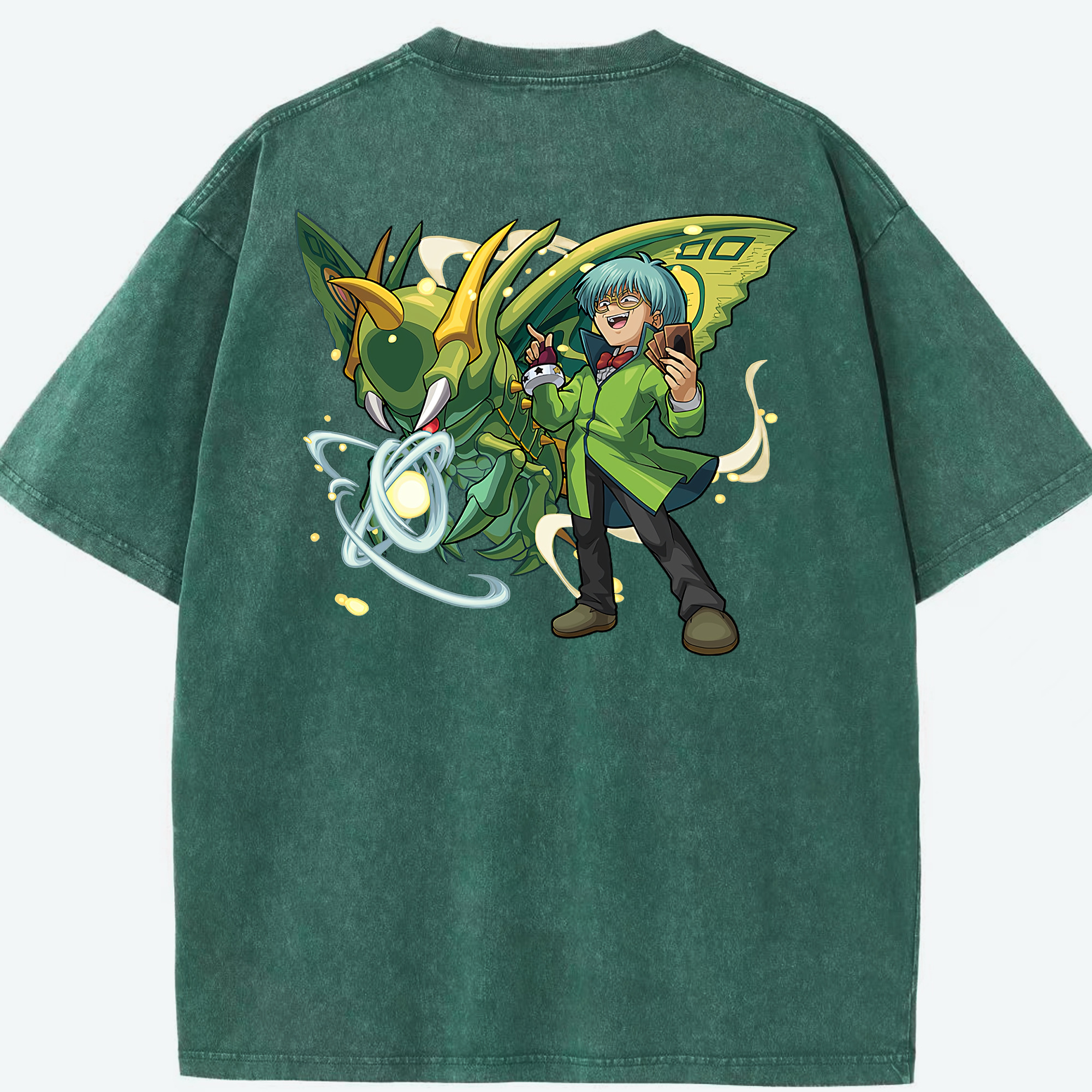（画像用） 遊☆戯☆王 Yu-Gi-Oh! 綿100% ヴィンテージ風 半袖Tシャツ（背面プリント）